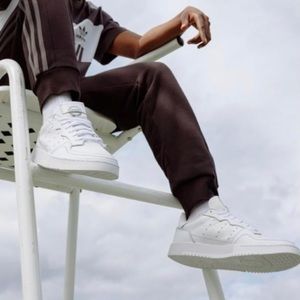 Adidas Supercourts in Triple White